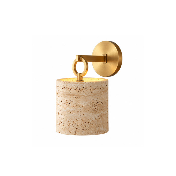 Justice Travertine Wall Sconce