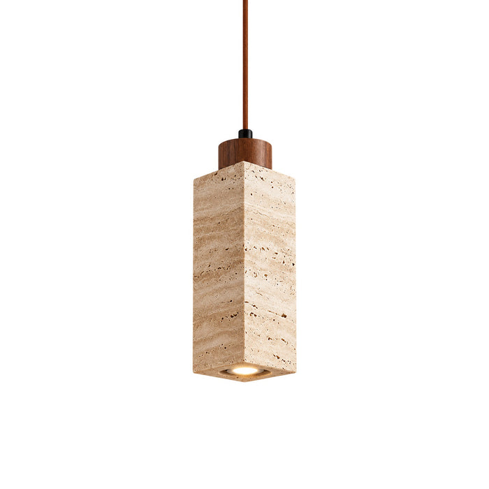 Oriel Travertine Pendant Light