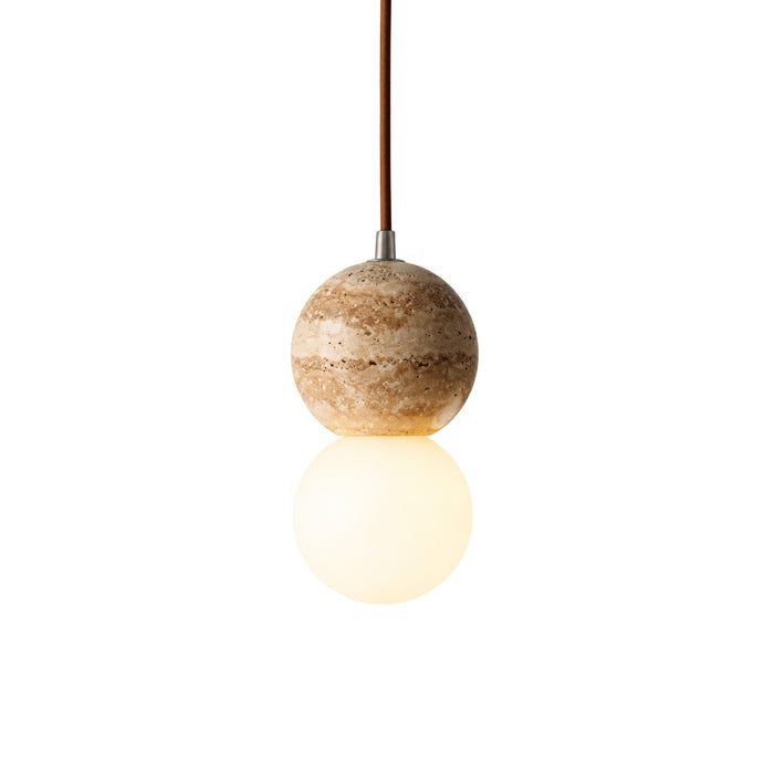 Rondure Travertine Pendant Light
