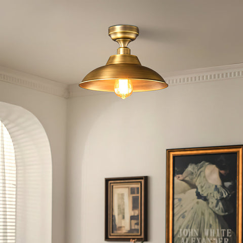 ✨ Small Space, Big Impact: The Art of Choosing Glass, Ceramic, and Brass Flush Mounts