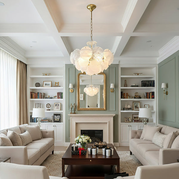 💡 Illuminate Your Life: 5 Iron & Glass Chandelier to Elevate Your Home Art!