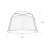 Aloria Flush Mount Ceiling Light – detail 3