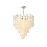 Grid Glass Waterfall Chandelier