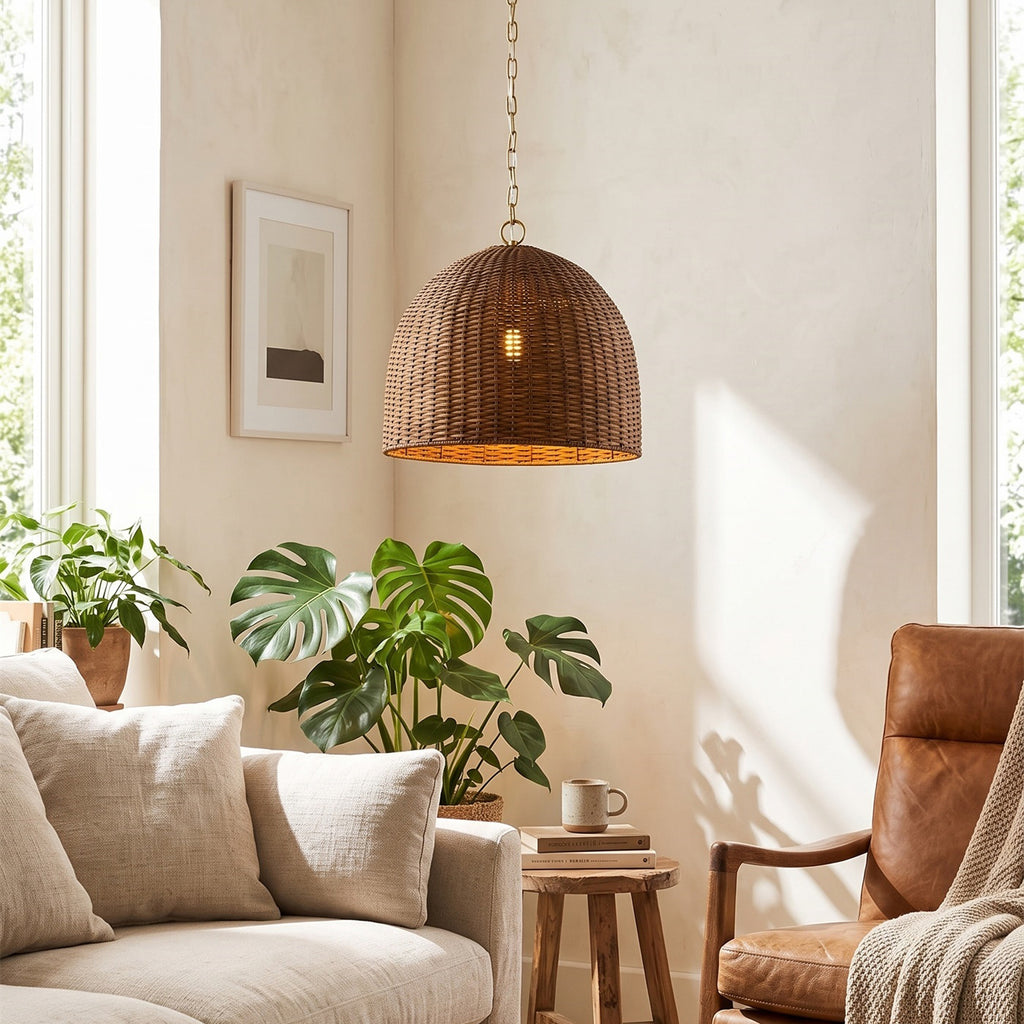 Agatha Rattan Pendant Light – detail 2