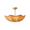 Cynda Rattan Flush Mount Ceiling Light