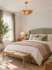 Cynda Rattan Flush Mount Ceiling Light – detail 5