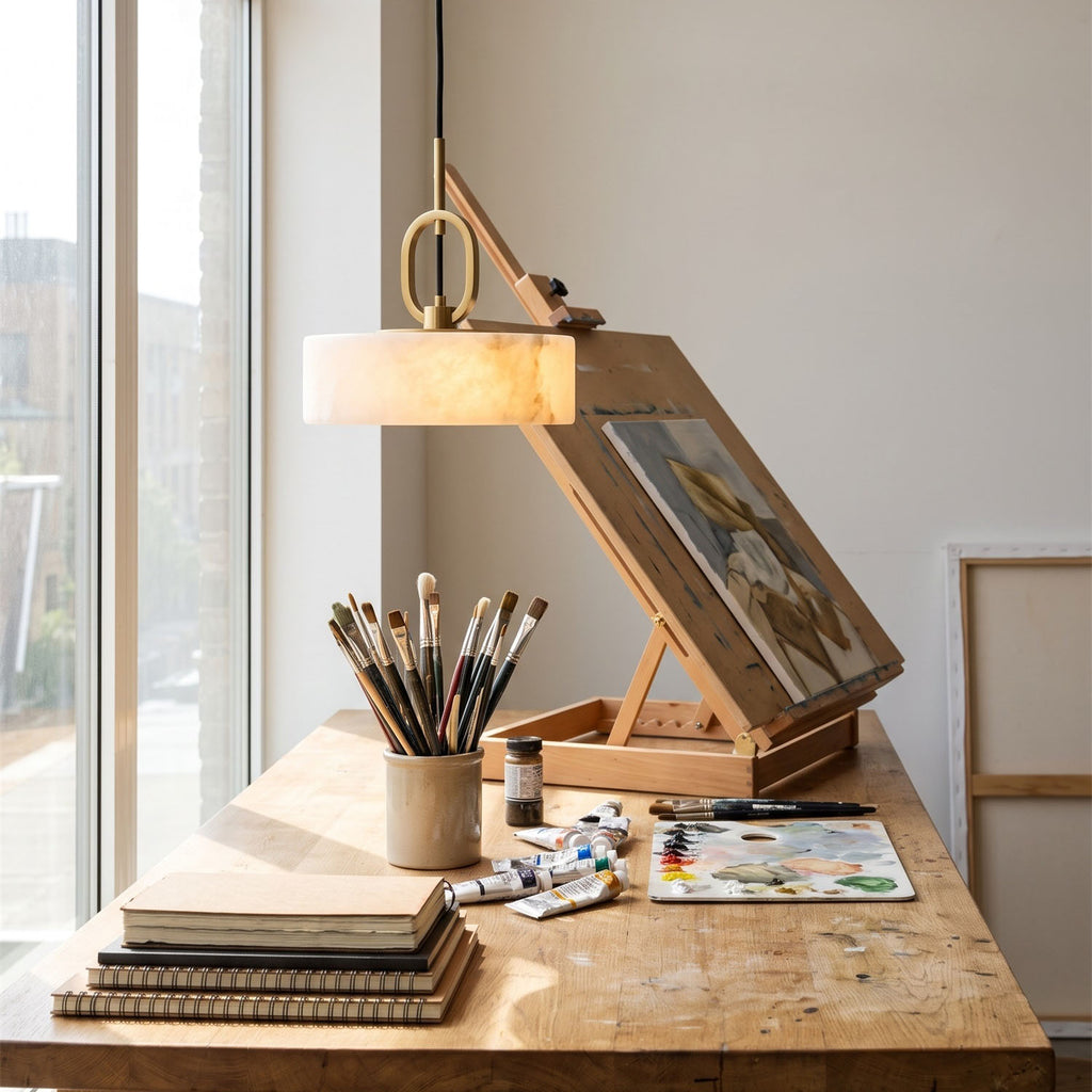 Elysia Alabaster Pendant Light – detail 10