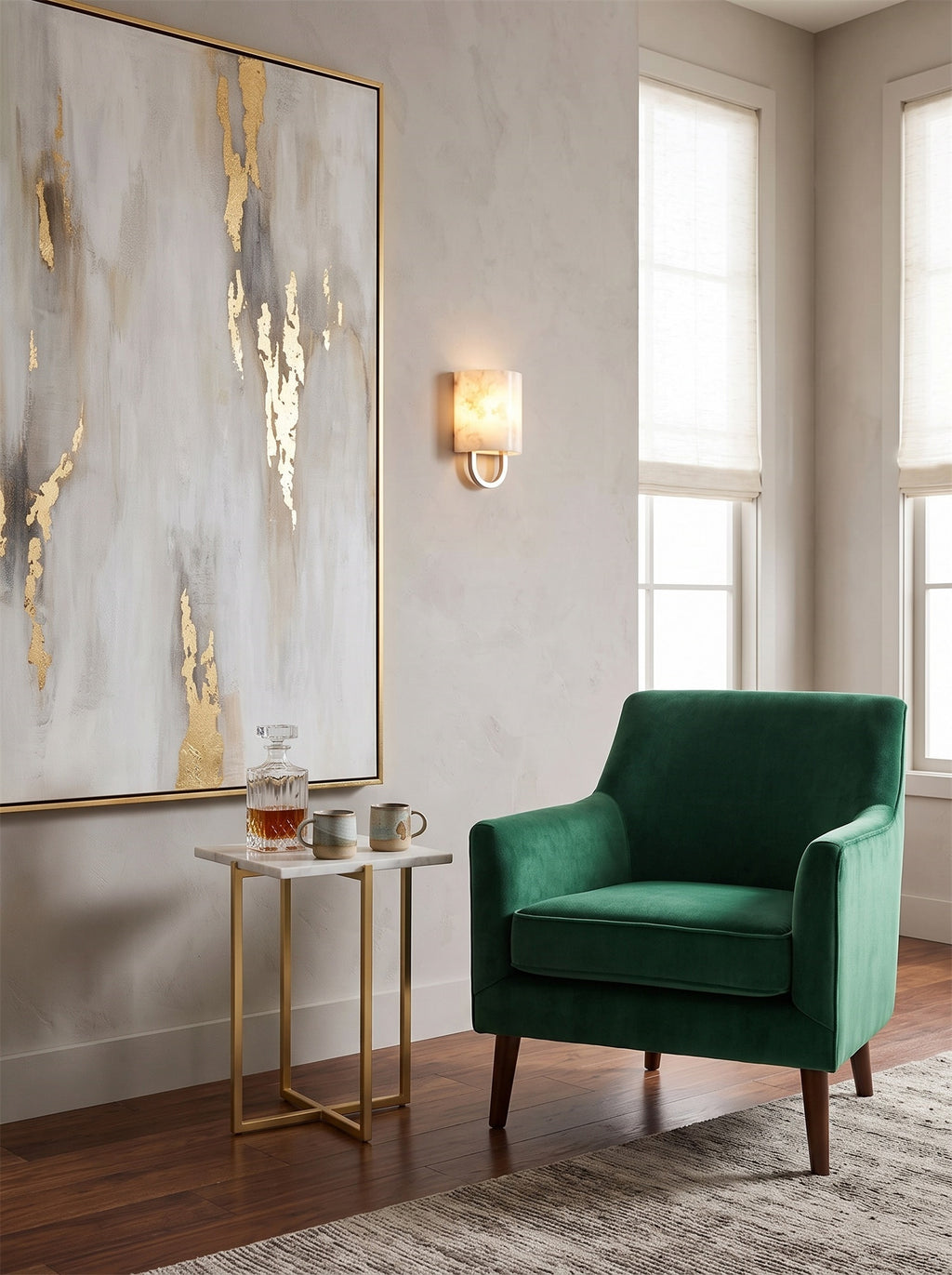 Francis Alabaster Wall Sconce – detail 10