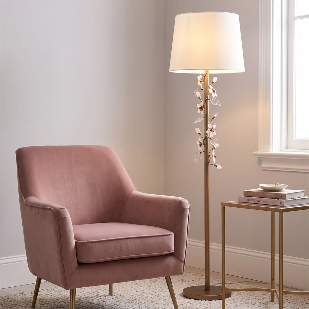 Grace Flowers Floor Lamp – detail 2