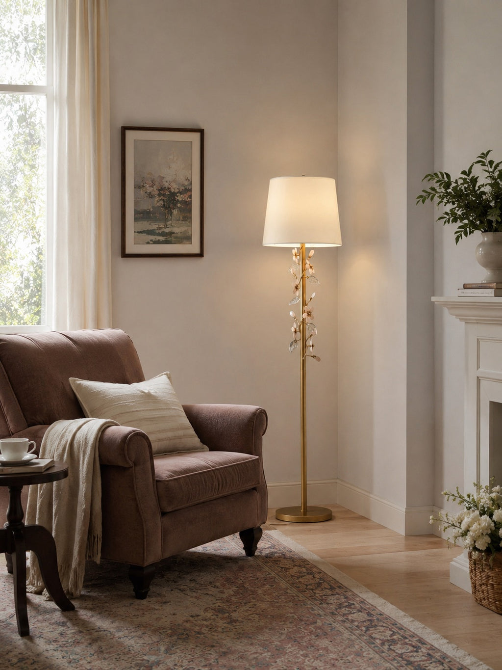 Grace Flowers Floor Lamp – detail 6