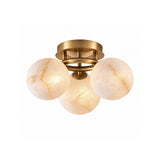 Jevan Alabaster Flush Mount Ceiling Light