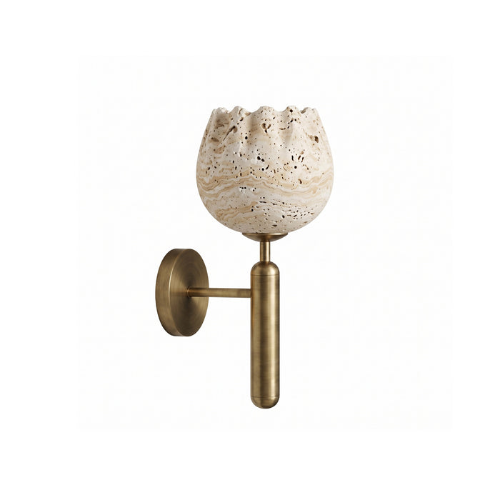 Aplique de Pared Velin de Travertino