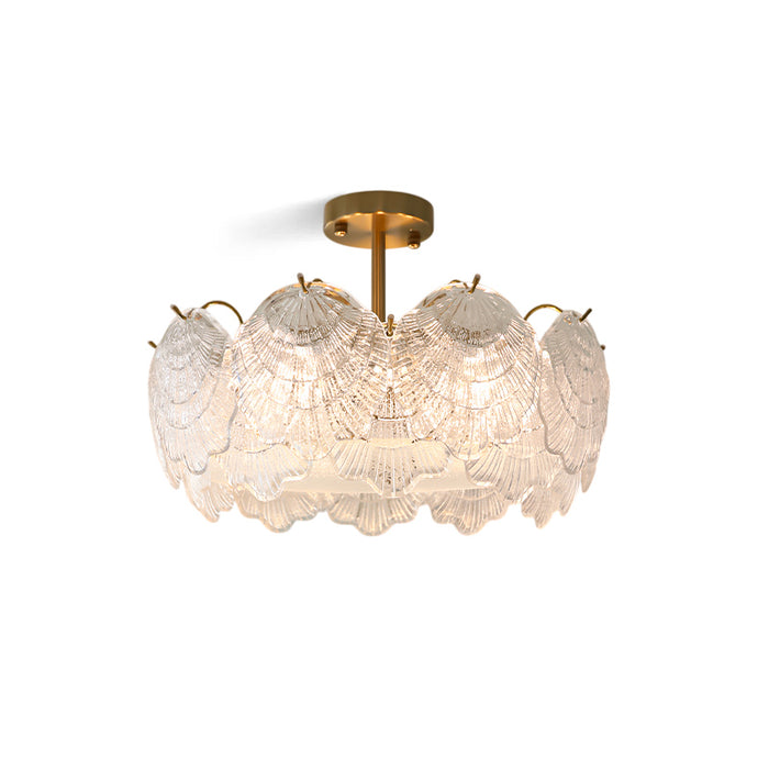 Plafonnier Shell en Verre