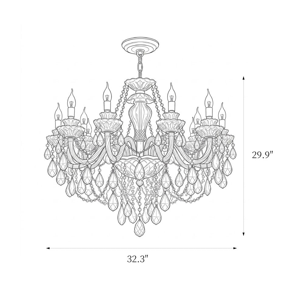 Buckingham Crystal Chandelier – detail 24