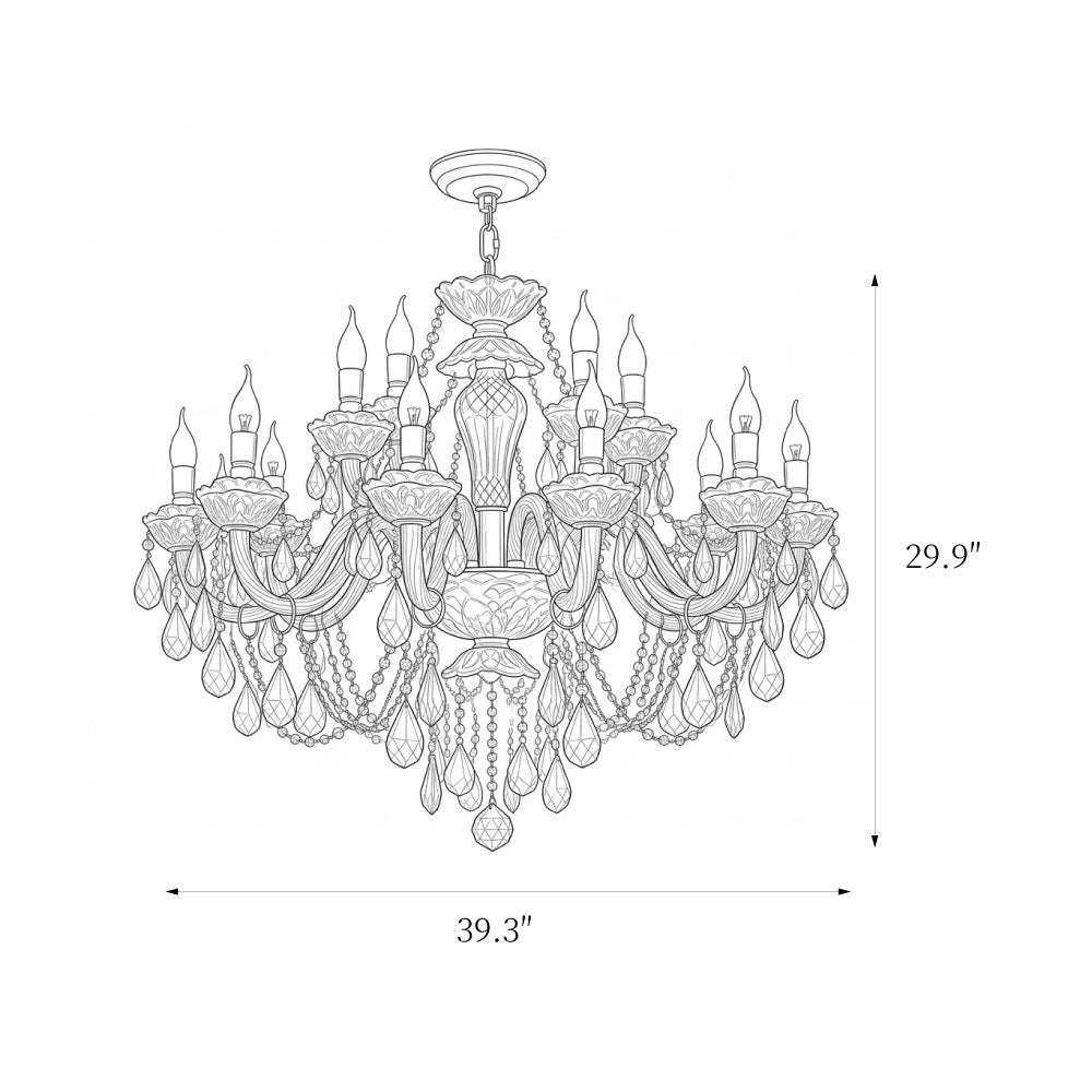 Buckingham Crystal Chandelier – detail 25